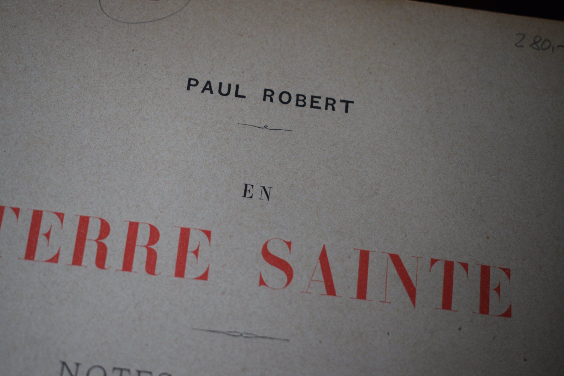 Libri: Paul Robert visite en Terre Saint 1893 – Nuovo (secondo la descrizione) da Brügg BE venduto da Aristotolius 4