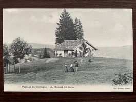 LES QUEUES (LE LOCLE) Paysage de montagne, animée