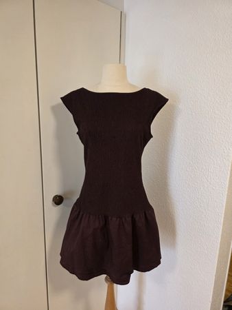 Robe Bershka marron dos nu - taille L 