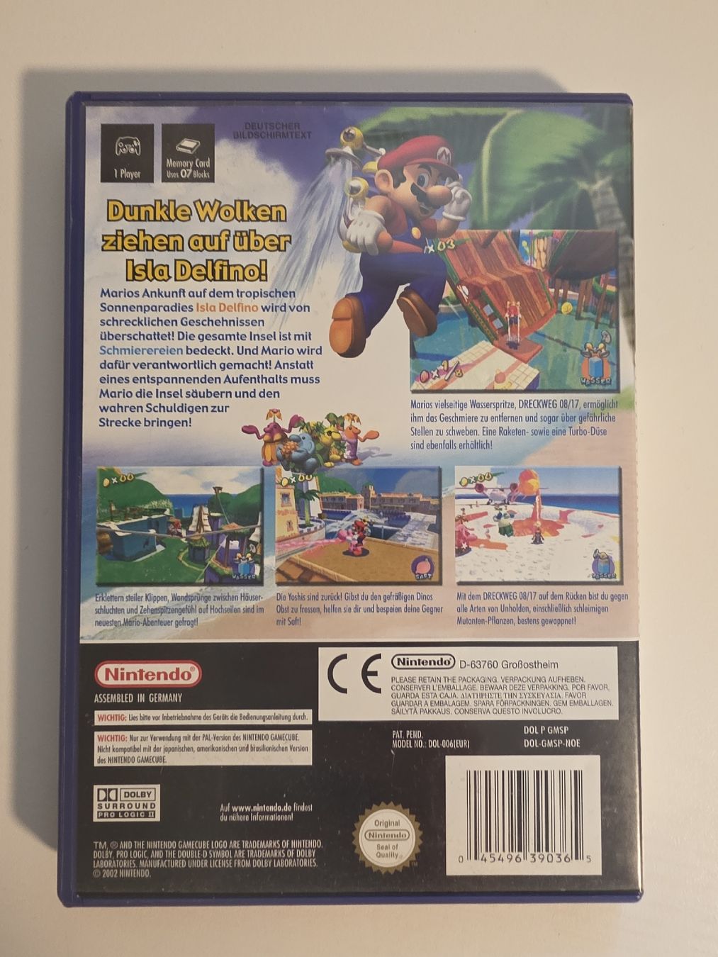 Nintendo Giochi: Super Mario Sunshine Nintendo GameCube PAL – Usato da Tafers venduto da whereyogamesat 1