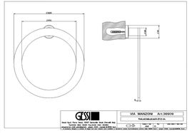 2 x (Gessi) Emporio Handtuchring | Ø 220 mm | Chrom