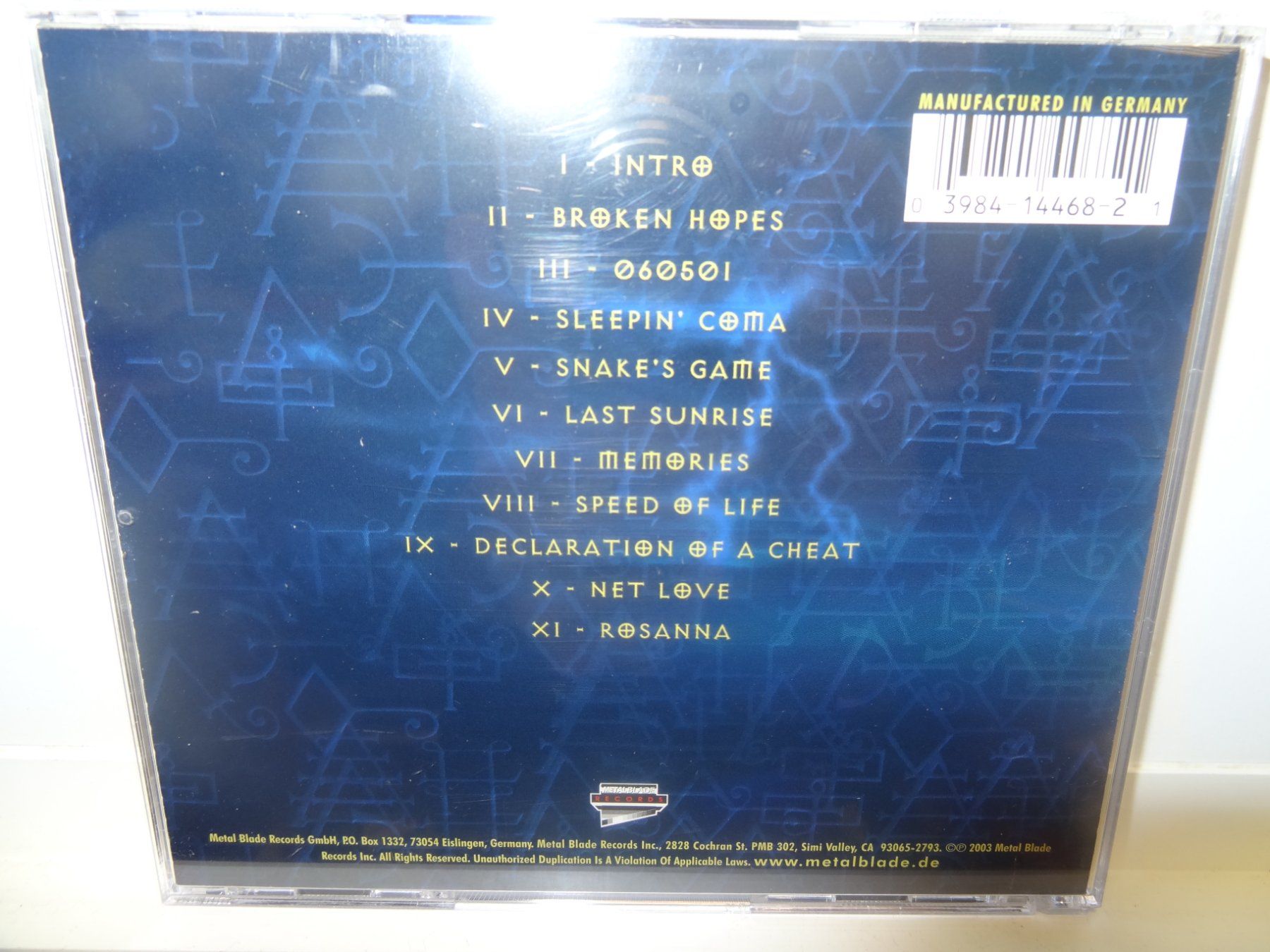 CD: Shining Fury Last Sunrise – Usato da luzern venduto da musicandart 1