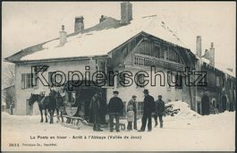 VD L'Abbaye - Postkutsche - Pferdeschlittenpost