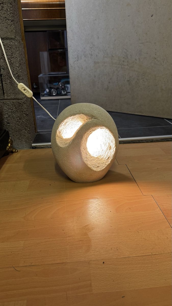 Lampade: Lampe de chevet en pierre calcaire – Usato da Collonges venduto da 2D_Collector 3