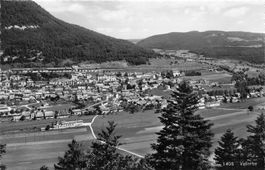 Vallorbe (VD) – Panoramablick auf den Ort