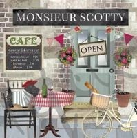 Serviette monsieur scotty (1536) 2Stk.