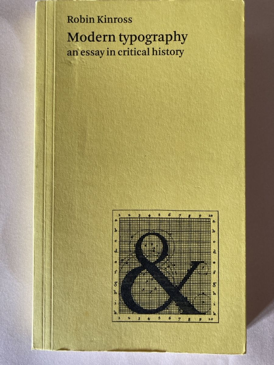 Libri: Modern typography ..... - Robin Kinross – Usato da Zürich venduto da 000rk