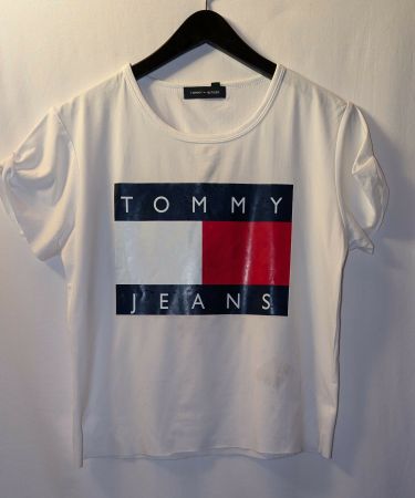 T- Shirt weiss Gr. S/ M Aufdruck Tommy Jeans