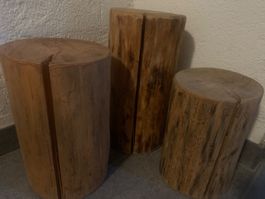 3 stück Holz säule Shabby