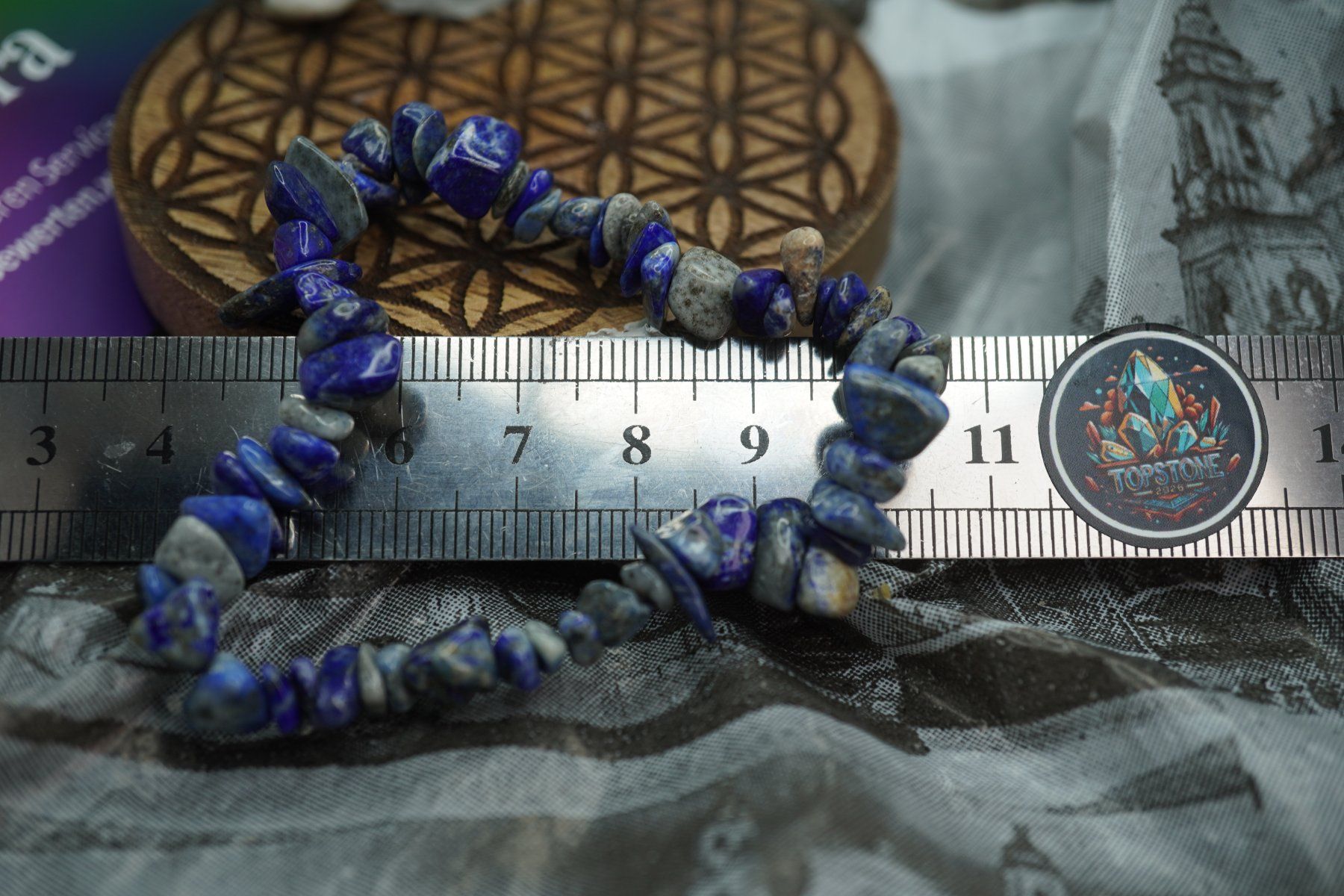 Minerali & Pietre curative: Lapis    Splitter elastisches Armband  Ab 1.- – Nuovo e nell'imballaggio originale da Eschenbach SG venduto da topstone 5