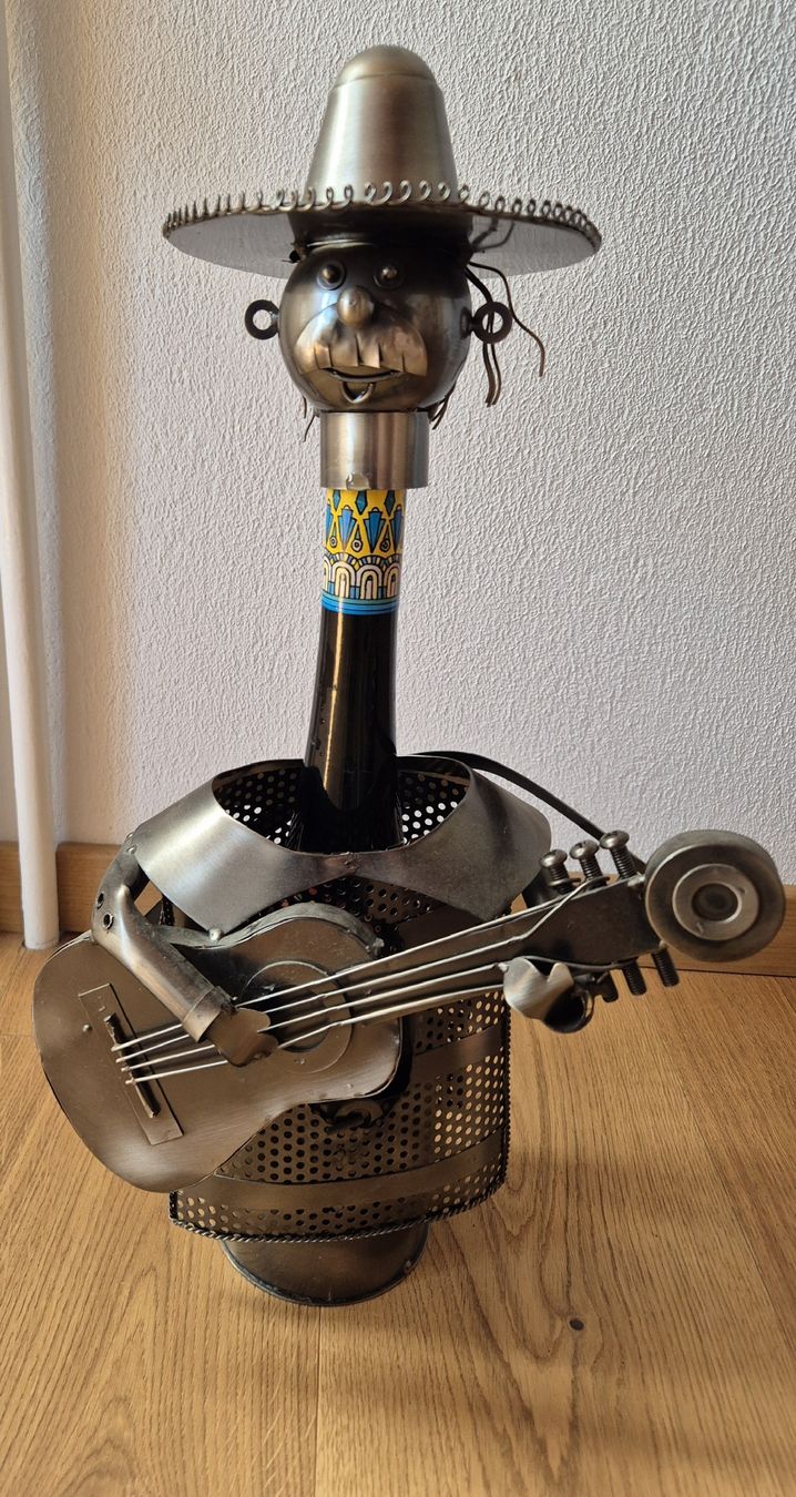 Supporti a parete: Metall-Weinflaschenhalter "Mexico" – Usato da Gams venduto da tischi97