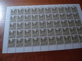 Bogen 3 Rp, ** Überdruck Courrier du Bureau Int du Travail