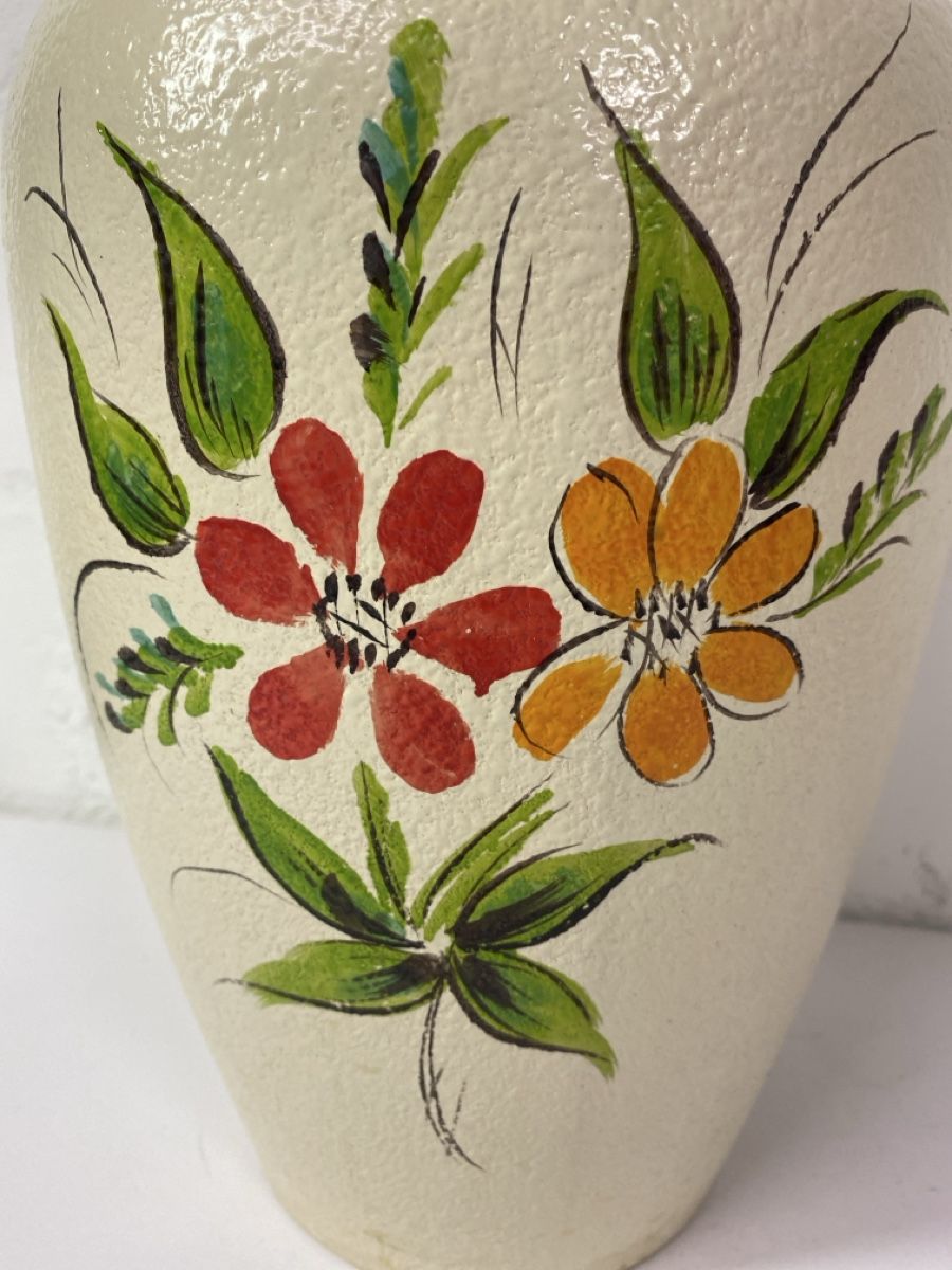 Vasen & Gefässe: Keramik Vase beige mit Blumenmuster  gebraucht – Gebraucht aus sursee von trilli-tralli 7