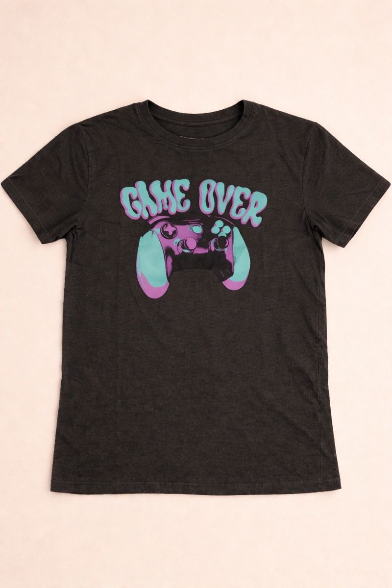 Camicie, T-shirt & Polo: T-SHIRT GARÇON NOIR GAMING – Nuovo (secondo la descrizione) da Lausanne venduto da mar_6snp 1