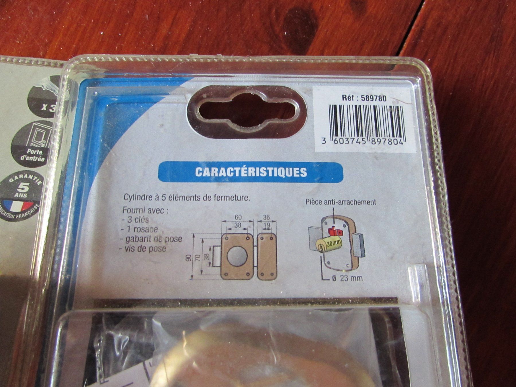 Schlösser: Verrou de Sécurité Doré Neuf - Protection Optimale Porte. – Neu und originalverpackt aus Onnens VD von didier1956 1