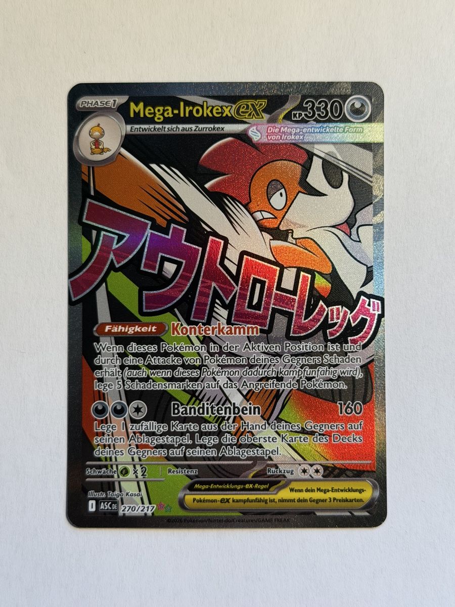 Pokémon Carte collezionabili: Pokemon Mega Irokex ex 270/217 DE – Usato da Uster venduto da l_cards