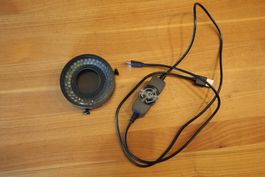 Ringlicht Mechanic S720+ mit Pol-Filter für Mikroskop