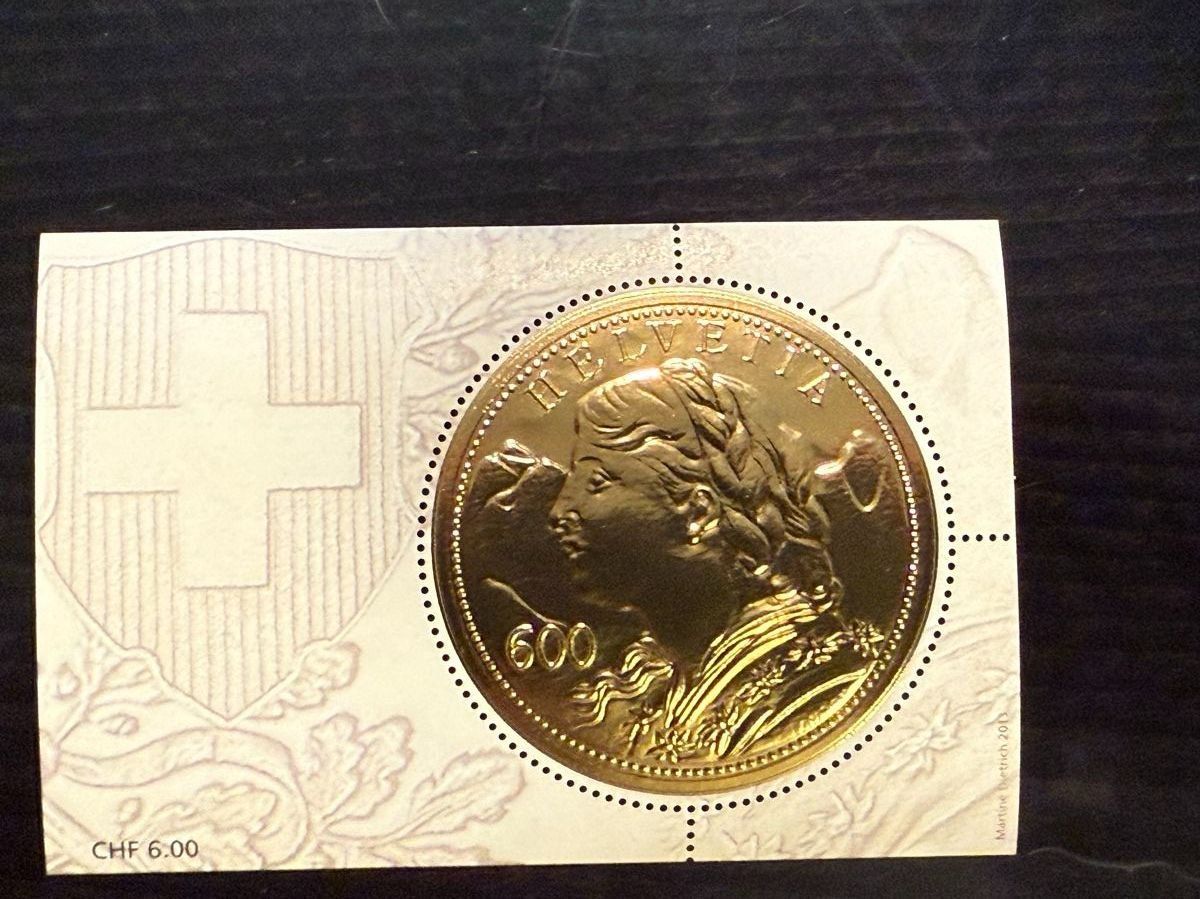 Tutti i francobolli: Goldvreneli Frankatur 6.00 Briefmarke – Nuovo (secondo la descrizione) da Zürich venduto da Joer