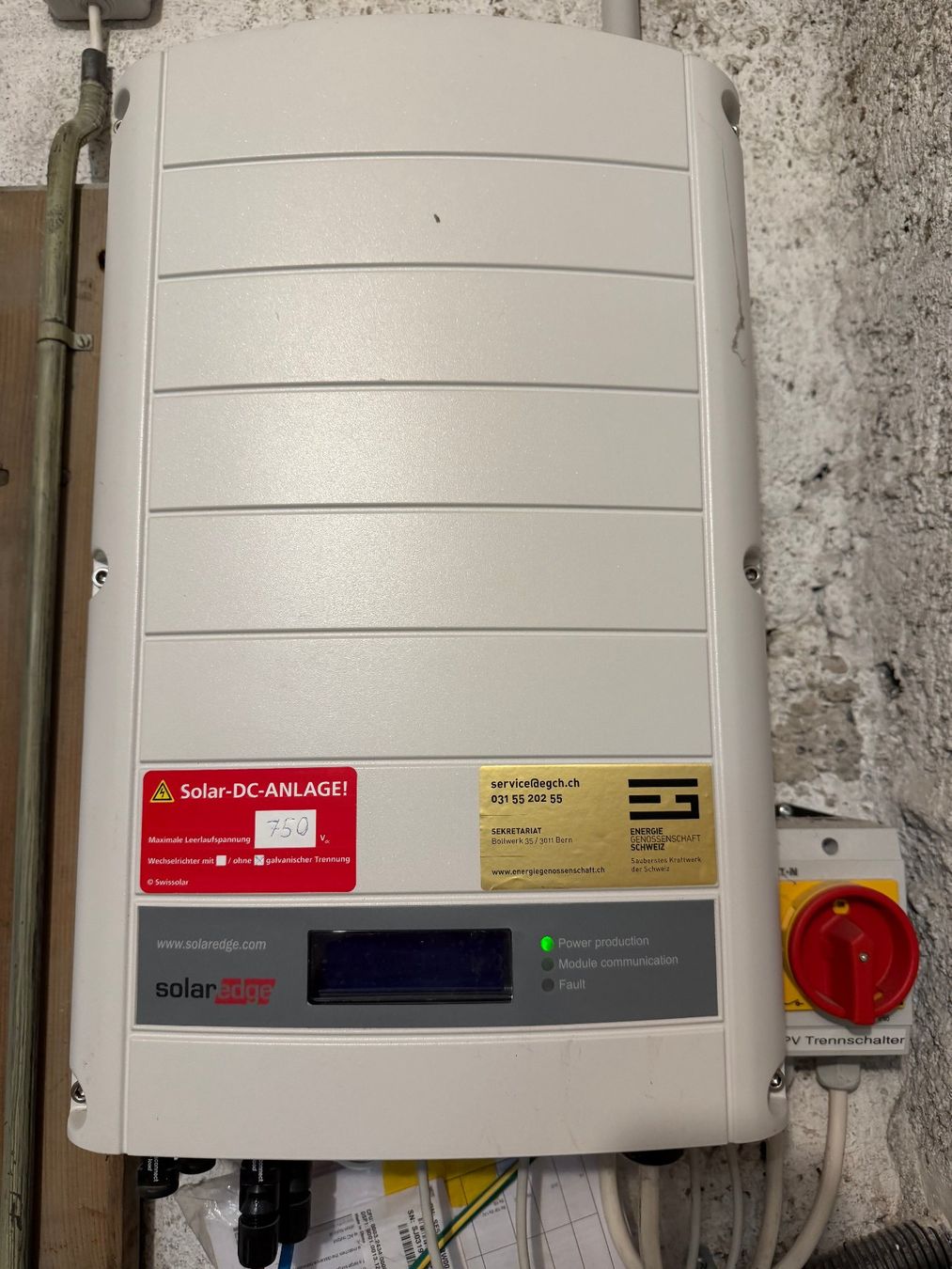 Onduleurs: SE 5k Wechselrichter Solar Edge – D'occasion à Bern par MarkusW03