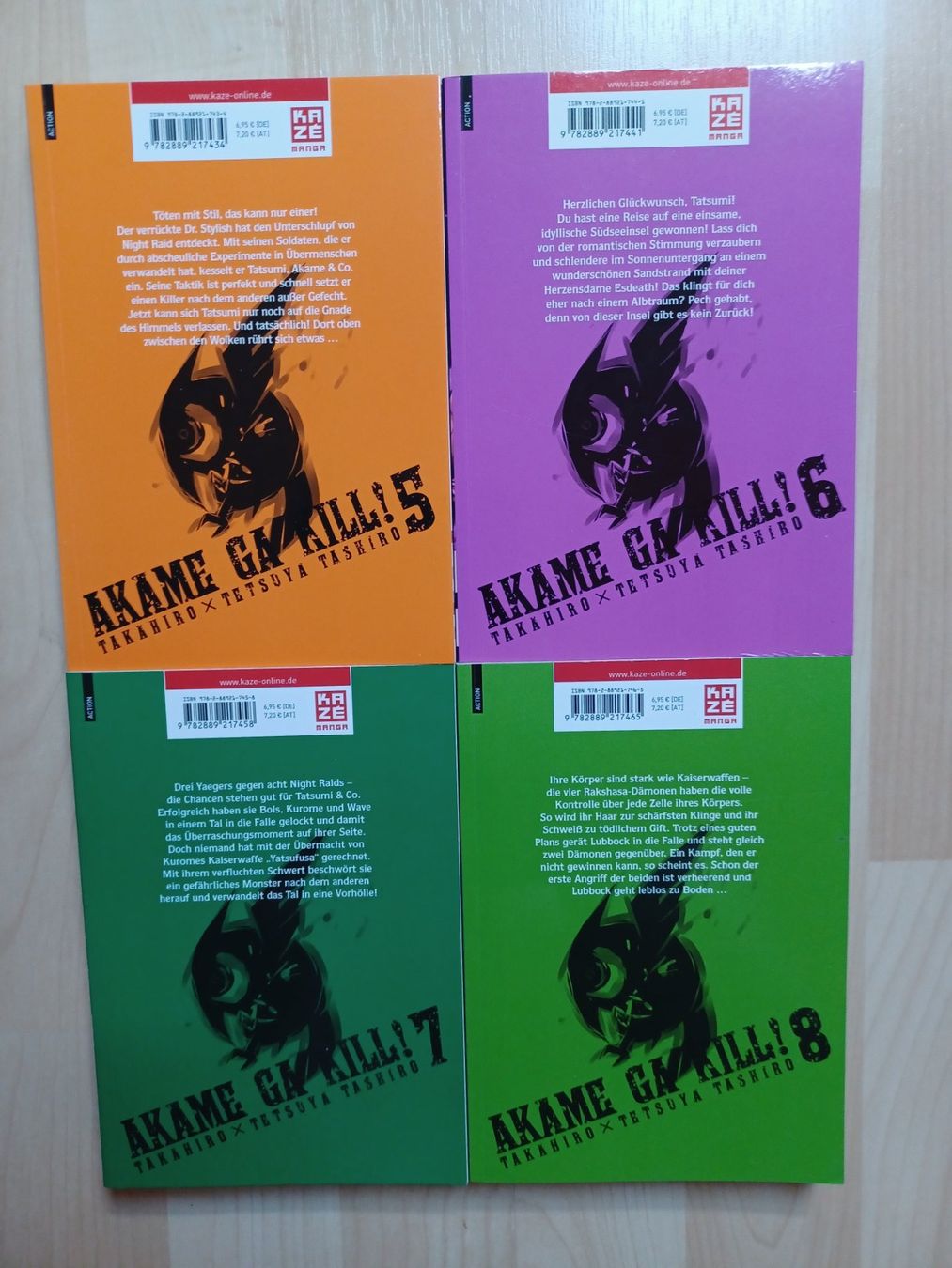 Comics: Akame ga Kill 1-8,11,12  Akame ga Kill Zero 4,5 – Gebraucht aus Wichtrach von  4