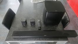 Bose Soundbar System mit Subwoofer und Fernbedienung
