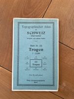 Siegfriedkarte, Blatt Nr. 223, Trogen, 1:25000