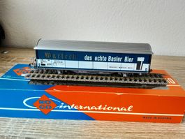 Roco HO 4340F Warteck das echte Basler Bier SBB Wagon m OVP