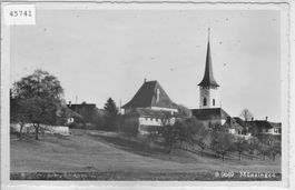 Münsingen - Pfarrhaus und Kirche