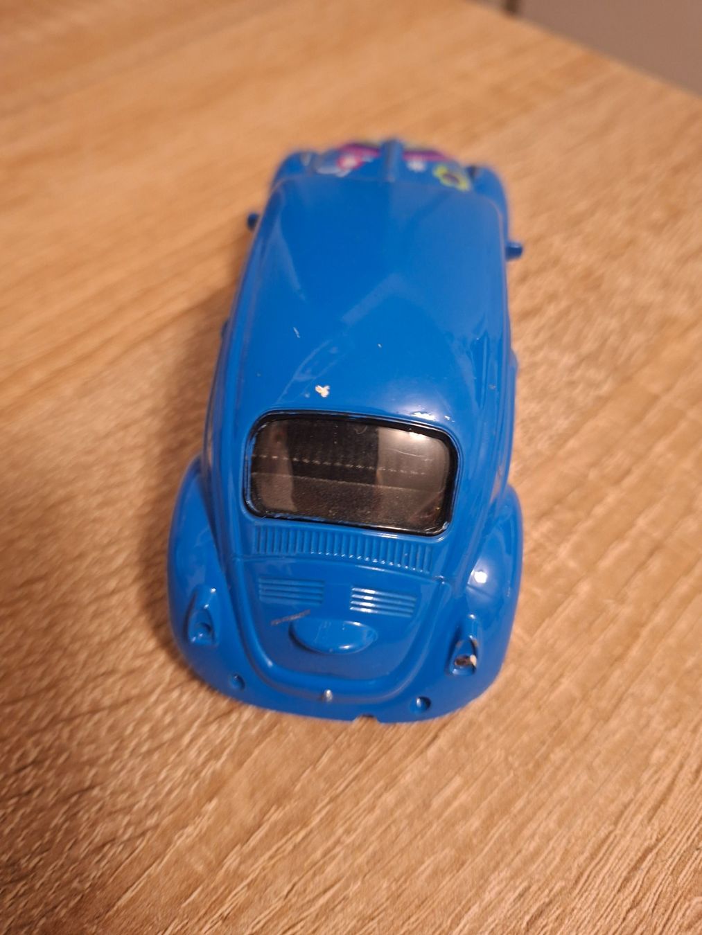 Volkswagen Modellini d'auto: VW Käfer Modellauto blau mit Blumenmuster – Usato da Ehrendingen venduto da CHMEX 4