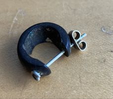 Ohrstecker Silber Holz