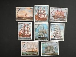 Paraguay Schiffe Aufdruck Muestra ** Luxus  (D442)