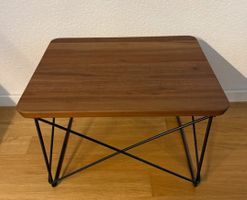 Original Vitra Beistelltisch LTR Nussbaum, Gestell schwarz
