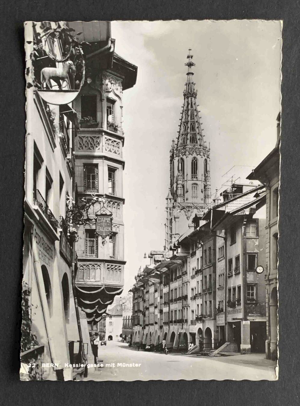 Cartoline postali: AK Bern Kesslergasse mit Münster – Usato da Goldau venduto da artelier1