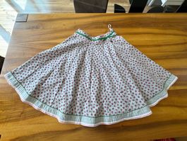 Süsser Maxi Trachtenrock / Dirndl Rock mit Rosenmuster NEU