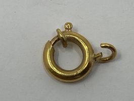 Verschluss Federring 18 Karat Gold 750 - 0.3 Gramm Gold