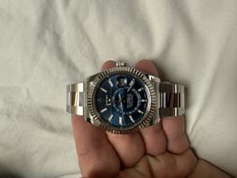 Rolex Sky-Dweller, blaues Zifferblatt, Full-Set