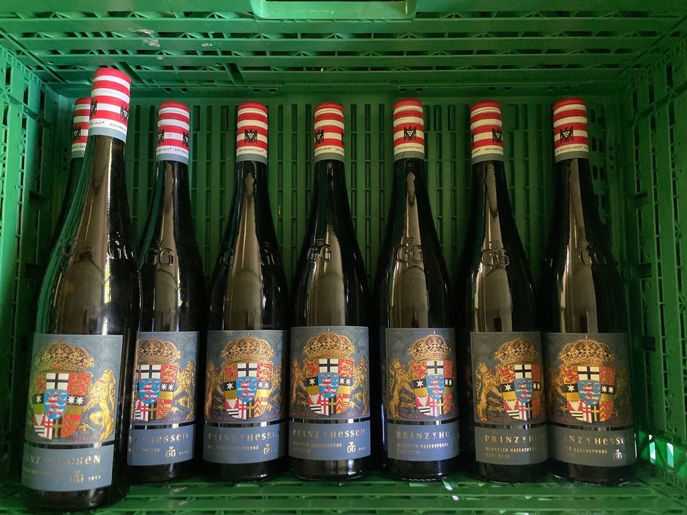 8 Flaschen Riesling 2017 Prinz von Hessen Winkeler Hasenspr (Gebraucht ...