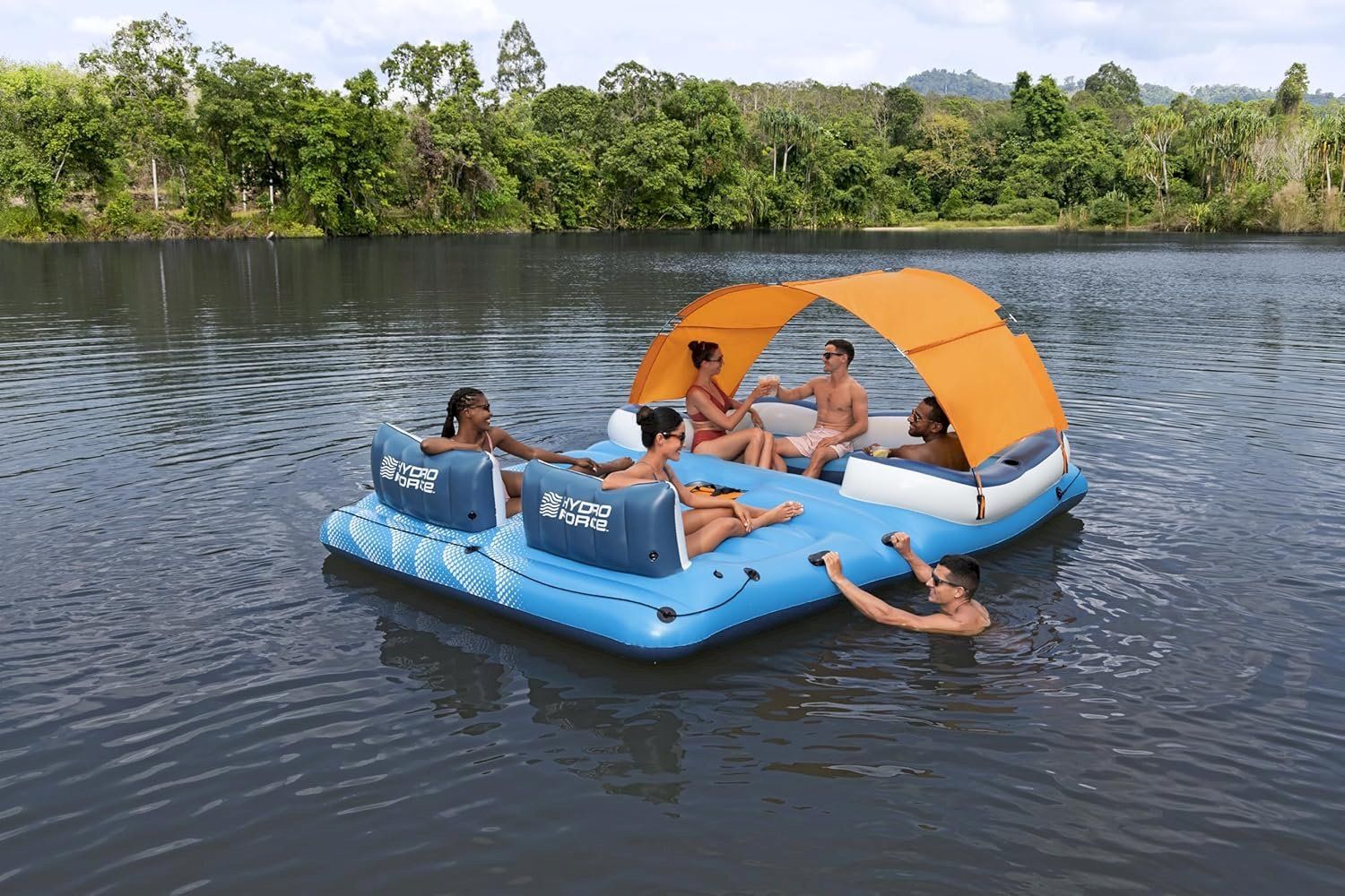 Piscine: Bestway HydroForce 6 Personen Badeinsel – Nuovo e nell'imballaggio originale da Bottighofen venduto da zaap 2