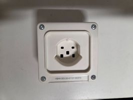 Steckdose weiss Unterputz UP Montage T25 Typ25 ABB NUPU IP22