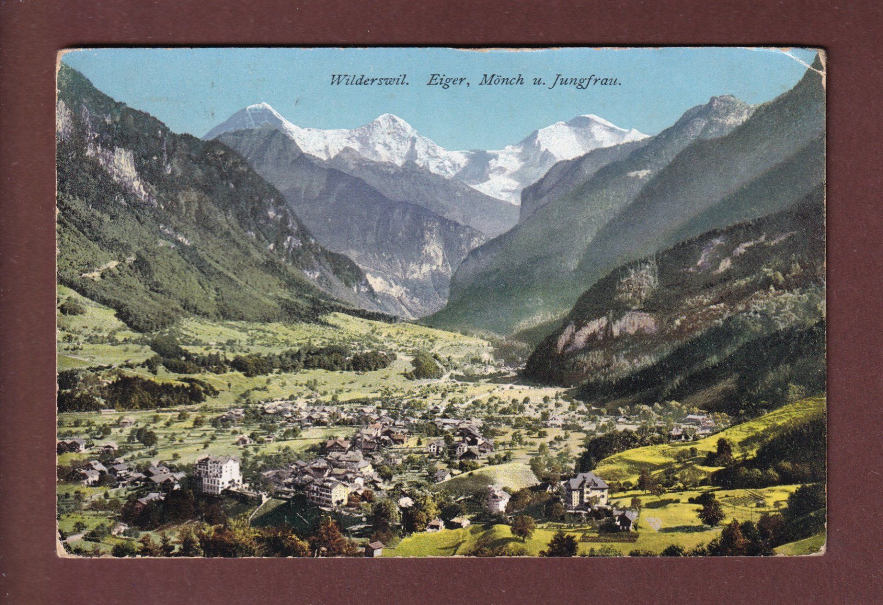 Cartoline postali: WILDERSWIL - 1919 // Eckbug // – Usato da Pully venduto da nicecards-shop