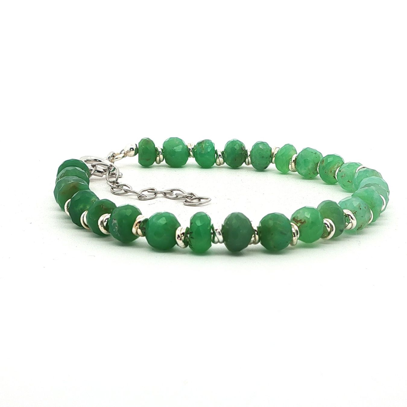 Olga Ribler Bracciali & Braccialetti: Unikates Silber Armband mit Chrysopras – Nuovo (secondo la descrizione) da Luzern venduto da Schmuckoutlet 3