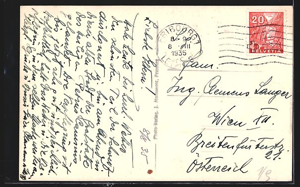 Cartoline postali: Freiburg, Generalansicht aus der Vogelsc – Usato da Berlin venduto da bartko-reher 1