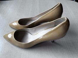 GERO MURE Pumps Lackleder beige Groesse 38.5 gebraucht