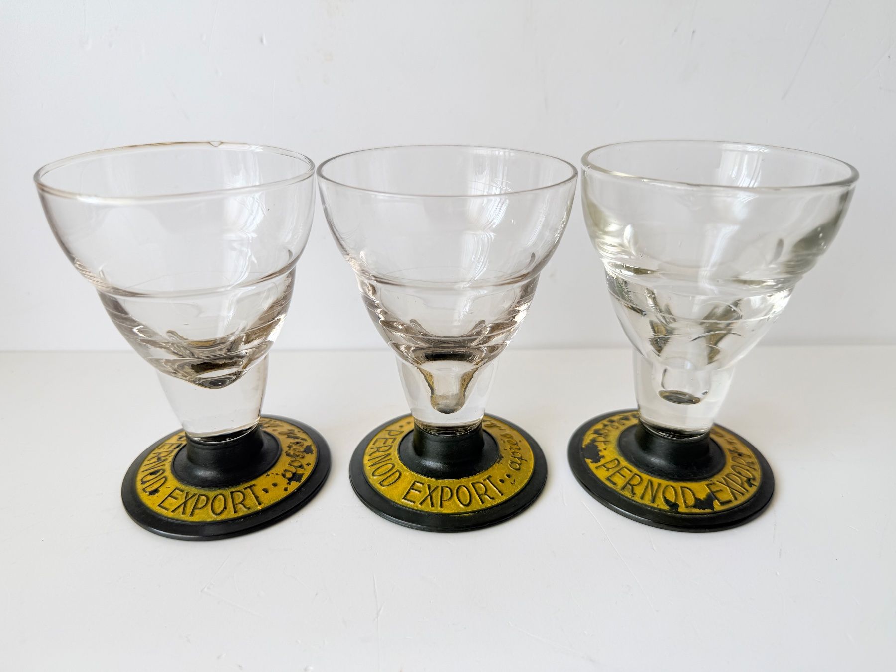 Bicchieri: Alte Pernot Export Absinth- bzw. Pastisgläser – Usato da Zwingen venduto da moje1