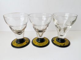 Alte Pernot Export Absinth- bzw. Pastisgläser