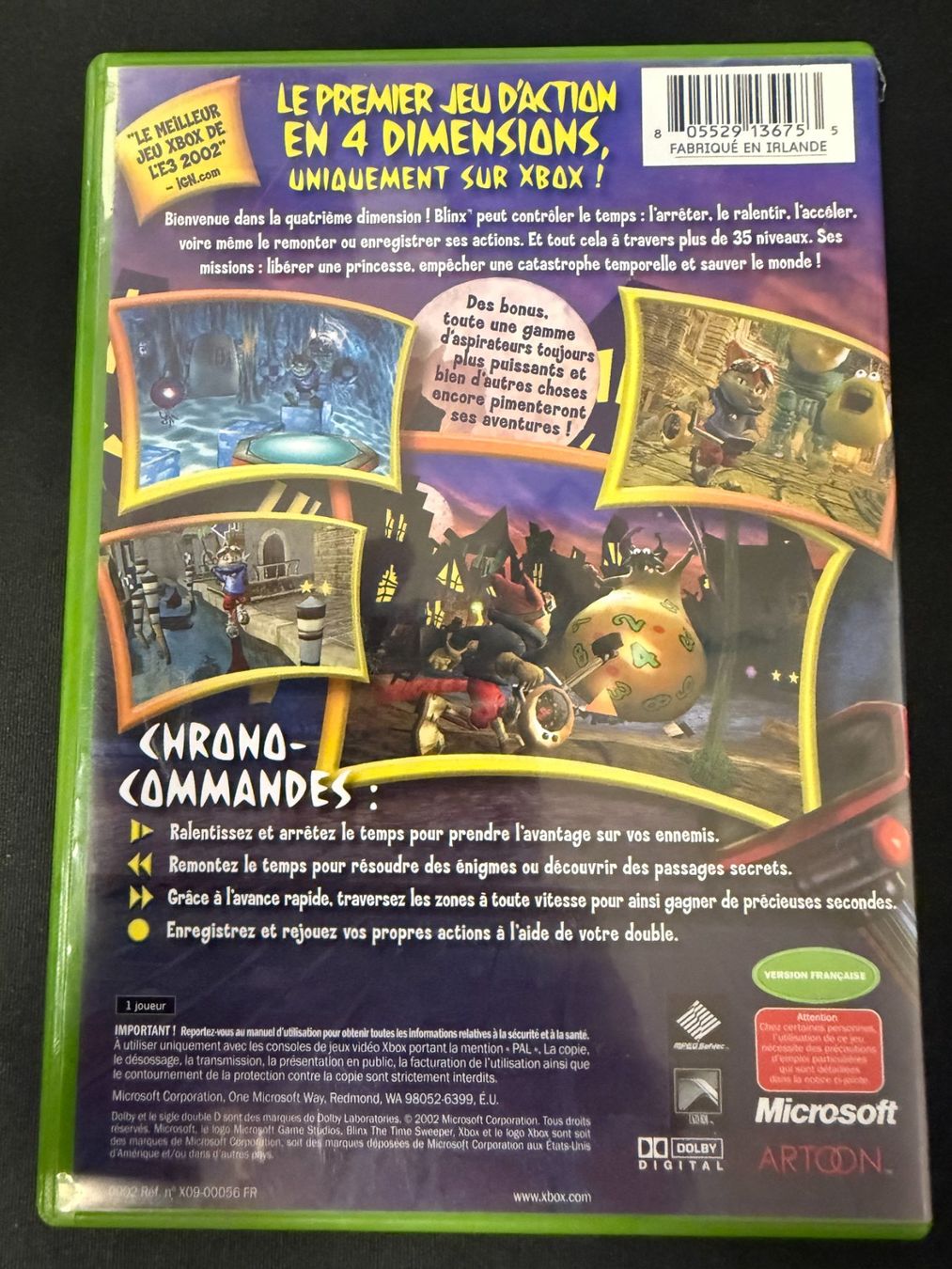 Microsoft Giochi: Blinx The Time Sweeper - FR - Xbox – Usato da Pont-de-la-Morge venduto da Darfal 2