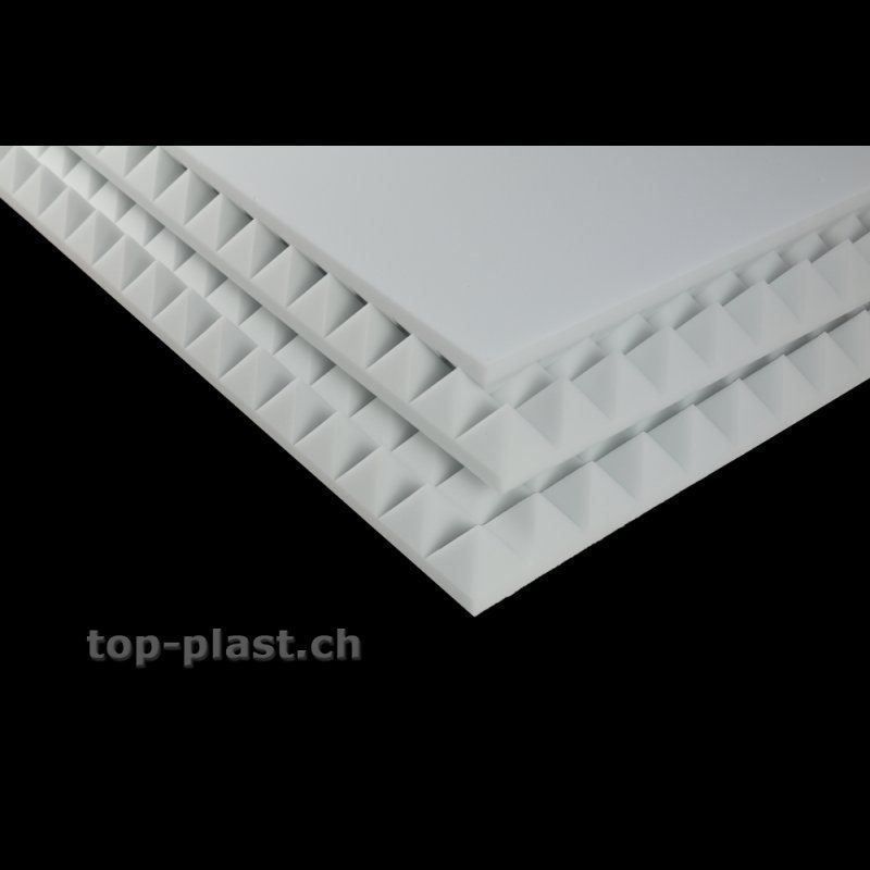 Materiale di riempimento: 4 Stück Pyramidenschaumstoff 5cm Basotect grau – Nuovo e nell'imballaggio originale da Pfyn venduto da TopPlastGmbH 1