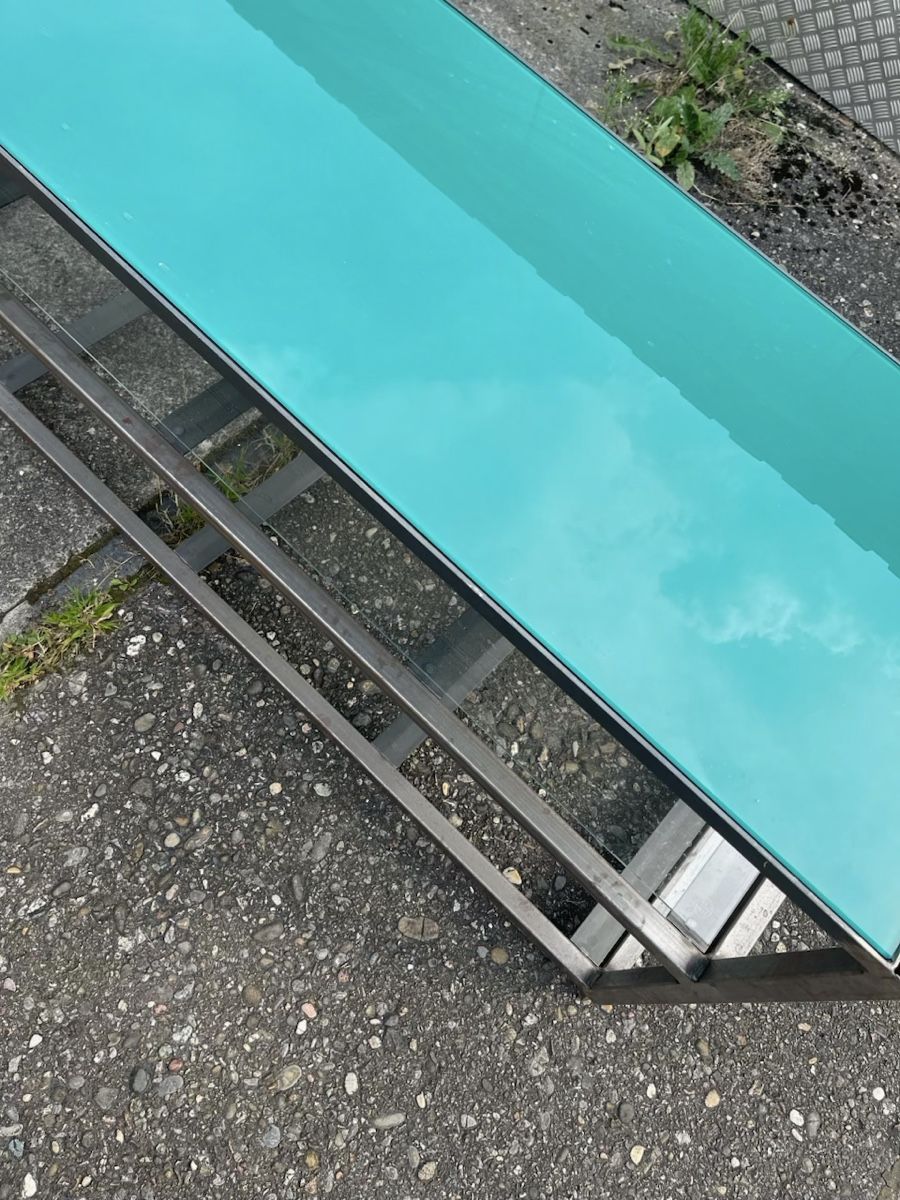 Tavoli: Glastisch aus Metall & Glas Top! – Usato da Bubendorf venduto da Isewalti 6