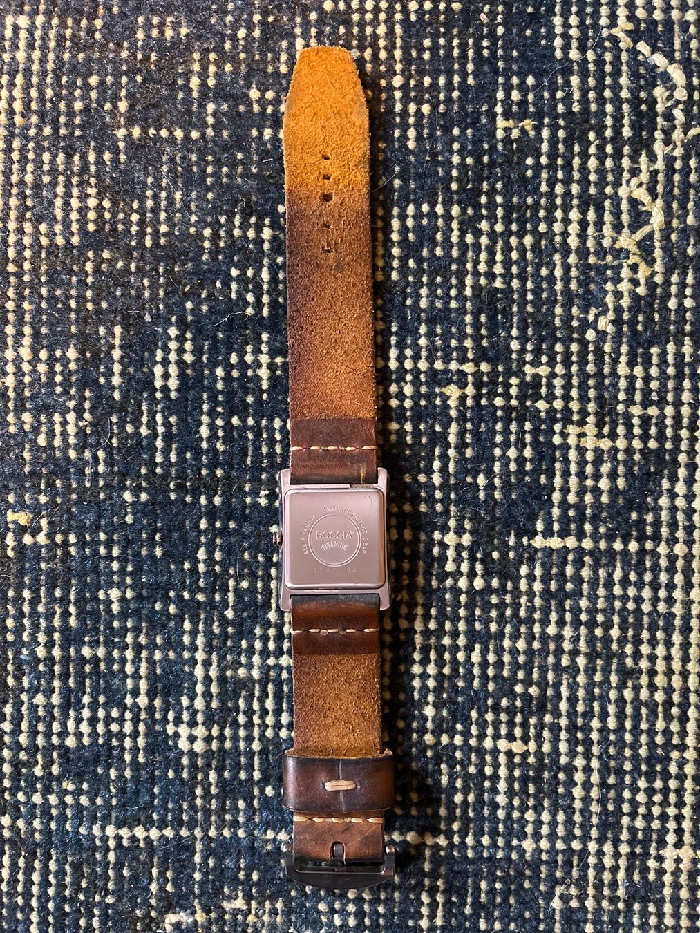 Orologi: Boccia Titanium mit handgefertigtem Lederband – Usato da Hätzingen venduto da pflanzan222 3