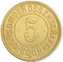 Jeton 5 Rappen * Consum Genossenschaft Bern * Konsum